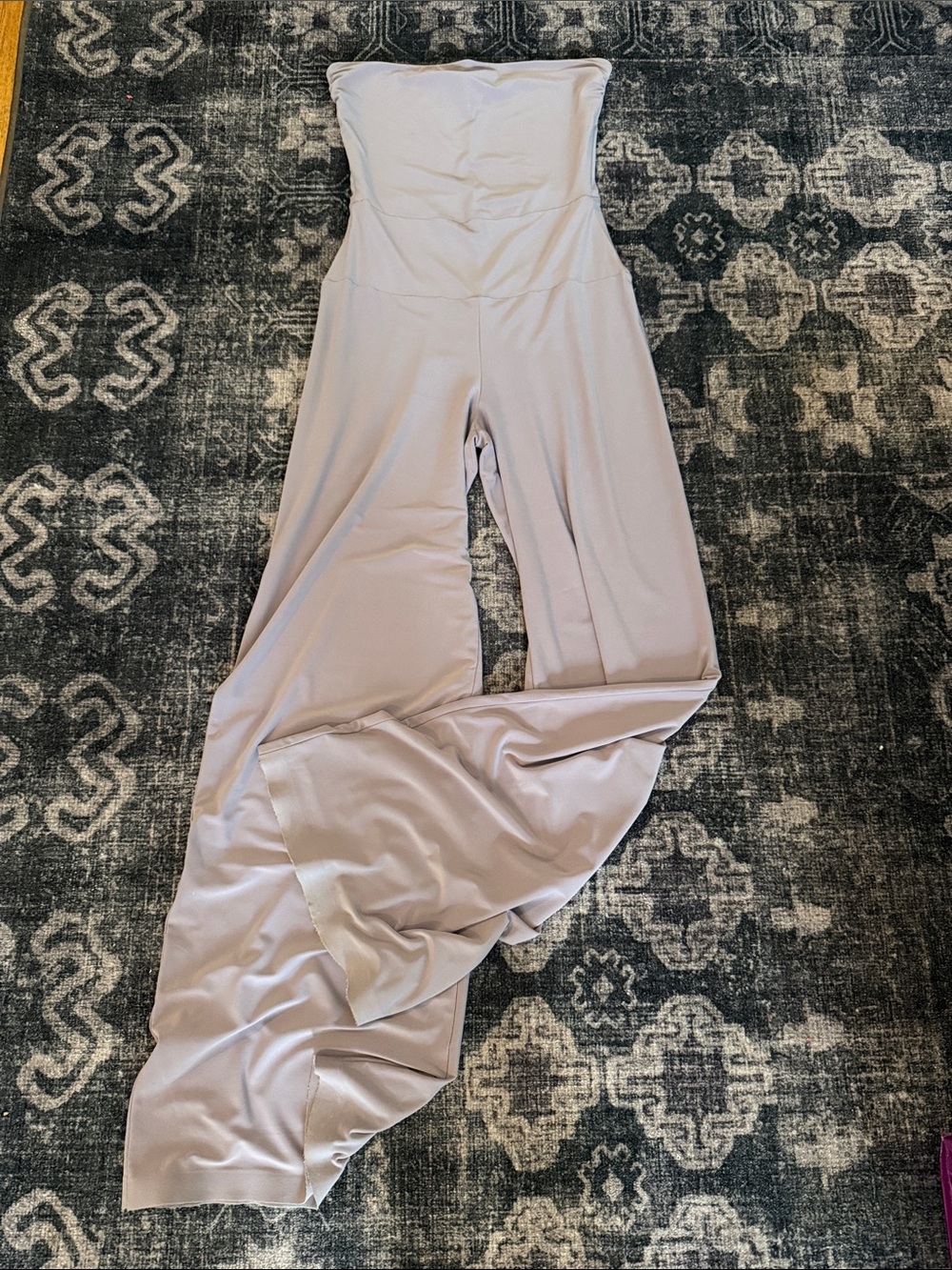 Norma Kamali Strapless Wide-Leg Jumpsuit